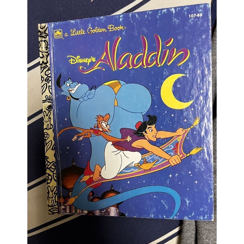 DHT) Disney's Aladdin A Little‎ Golden Book Hardcover Children's Vintage
